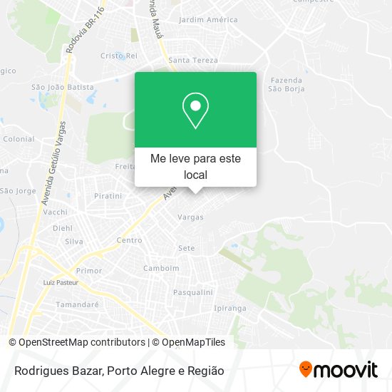 Rodrigues Bazar mapa