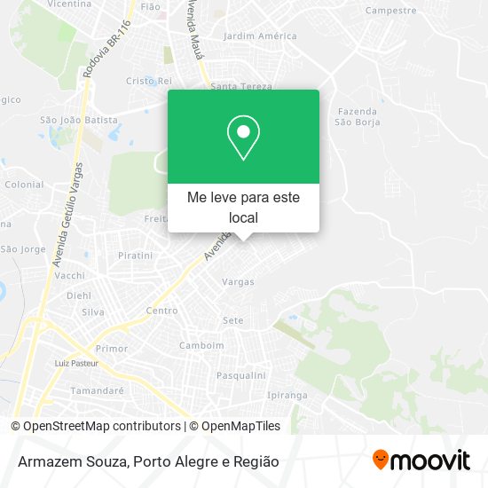 Armazem Souza mapa