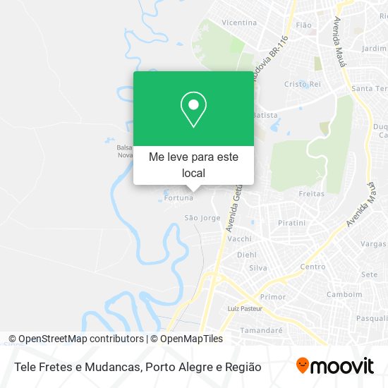 Tele Fretes e Mudancas mapa