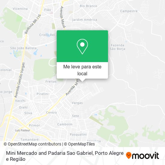 Mini Mercado and Padaria Sao Gabriel mapa