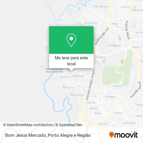 Bom Jesus Mercado mapa