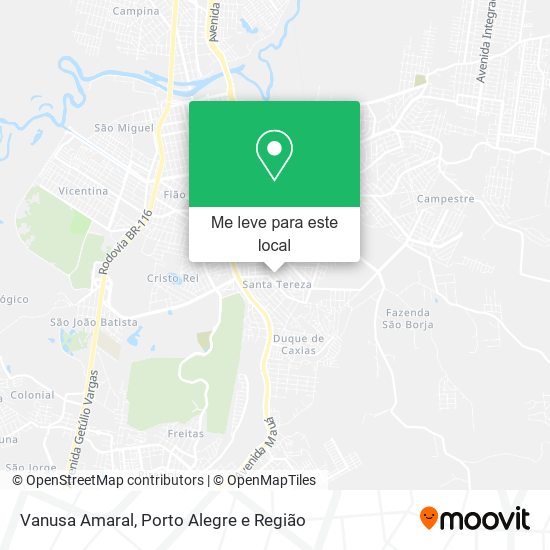 Vanusa Amaral mapa