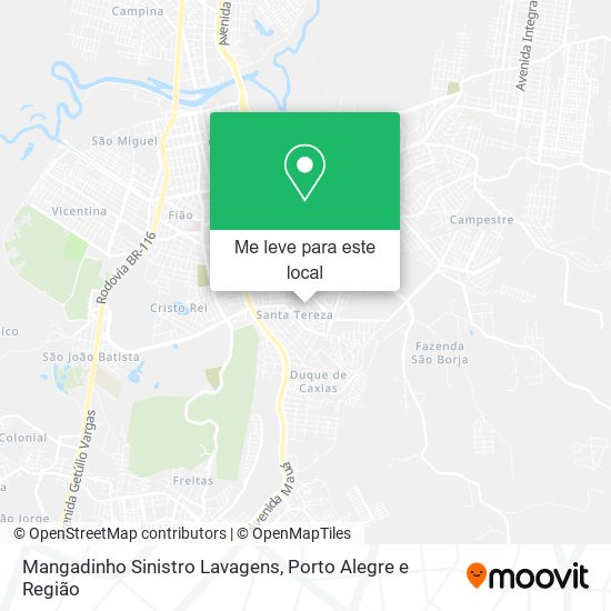 Mangadinho Sinistro Lavagens mapa