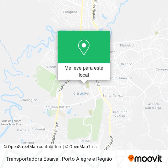 Transportadora Esaival mapa