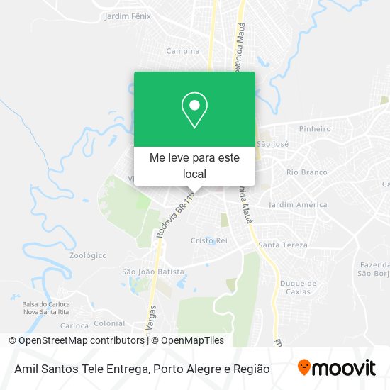 Amil Santos Tele Entrega mapa