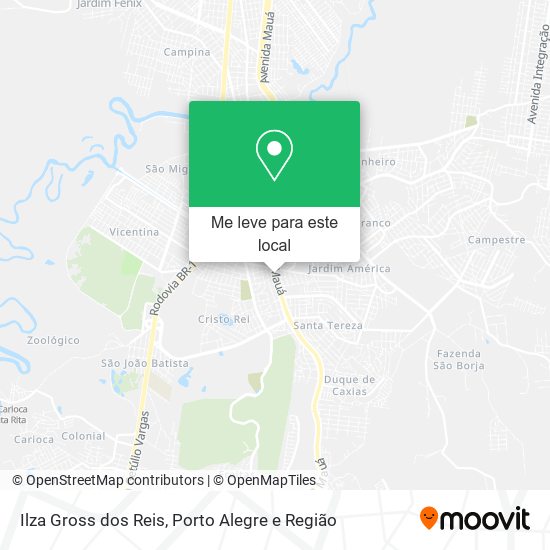 Ilza Gross dos Reis mapa