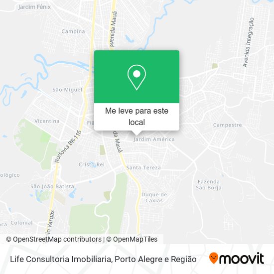 Life Consultoria Imobiliaria mapa