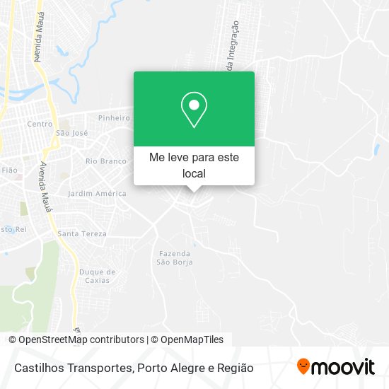 Castilhos Transportes mapa
