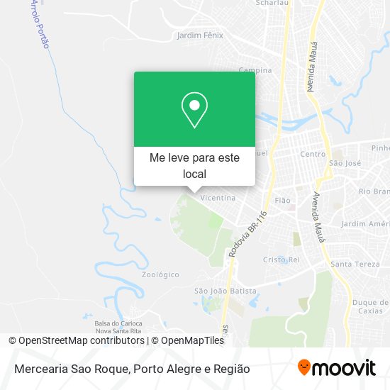 Mercearia Sao Roque mapa