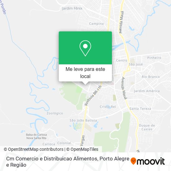 Cm Comercio e Distribuicao Alimentos mapa