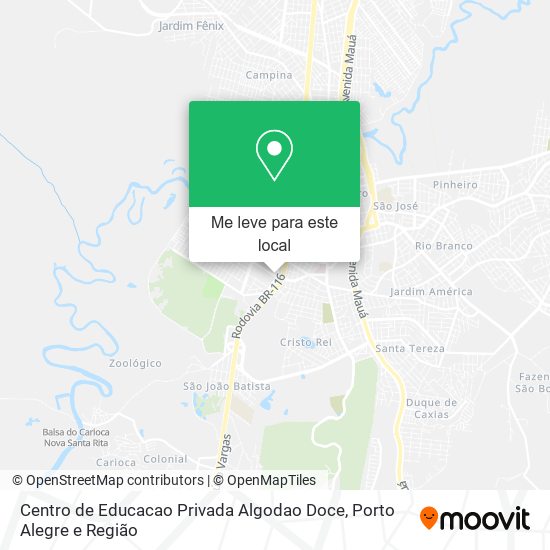 Centro de Educacao Privada Algodao Doce mapa