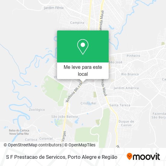 S F Prestacao de Servicos mapa