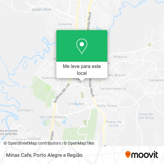 Minas Cafe mapa