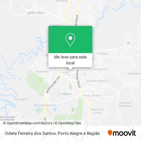 Odete Ferreira dos Santos mapa