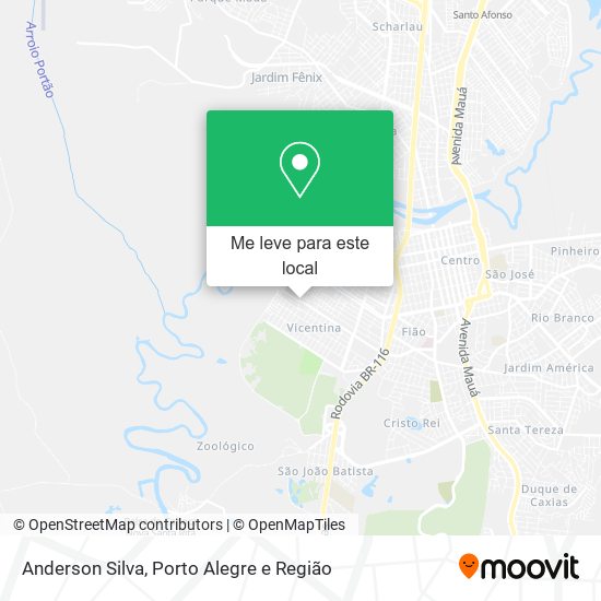 Anderson Silva mapa