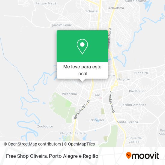 Free Shop Oliveira mapa