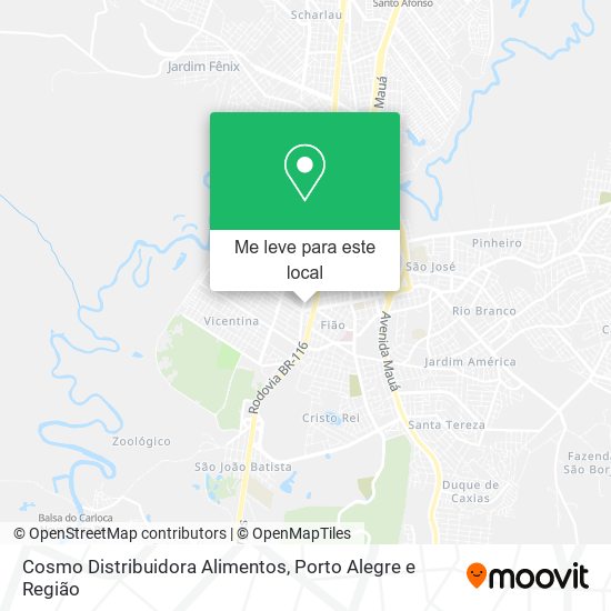 Cosmo Distribuidora Alimentos mapa