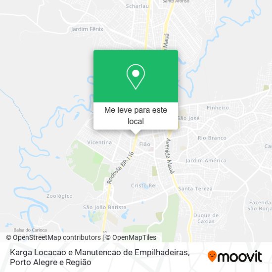 Karga Locacao e Manutencao de Empilhadeiras mapa