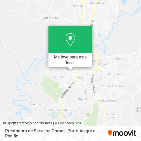 Prestadora de Servicos Gomes mapa
