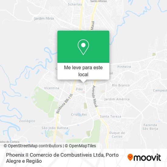 Phoenix II Comercio de Combustiveis Ltda mapa