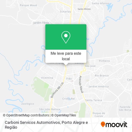 Carboni Servicos Automotivos mapa