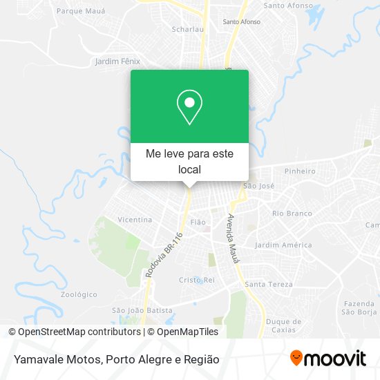 Yamavale Motos mapa