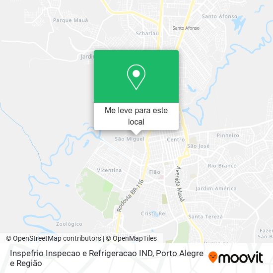 Inspefrio Inspecao e Refrigeracao IND mapa