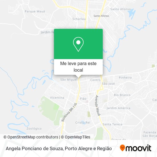 Angela Ponciano de Souza mapa