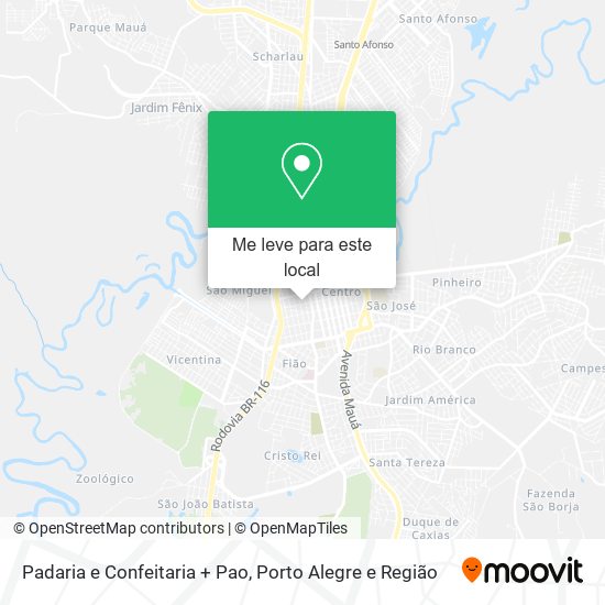 Padaria e Confeitaria + Pao mapa