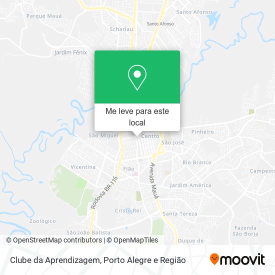 Clube da Aprendizagem mapa