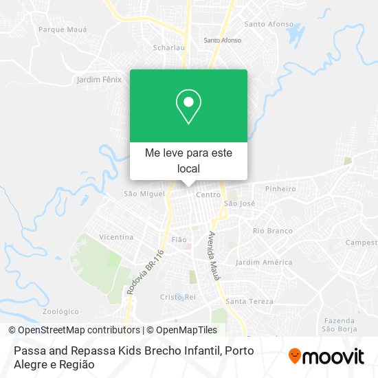 Passa and Repassa Kids Brecho Infantil mapa