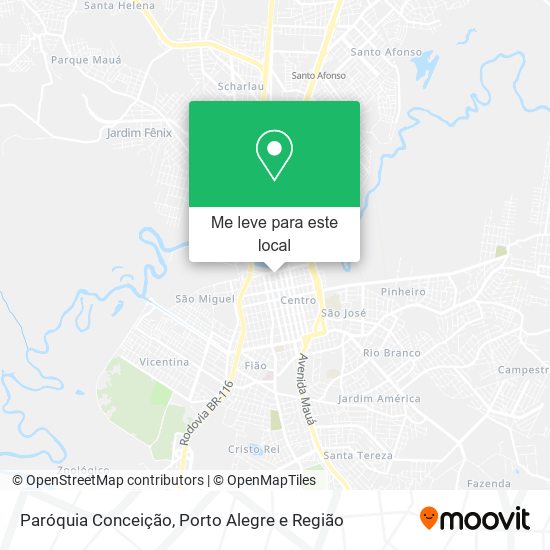 Paróquia Conceição mapa