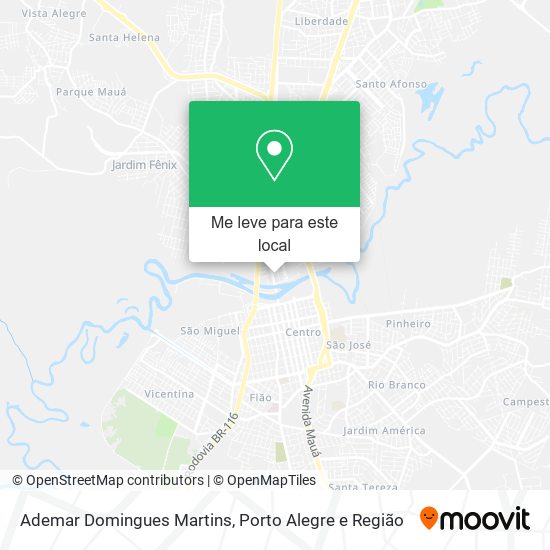 Ademar Domingues Martins mapa
