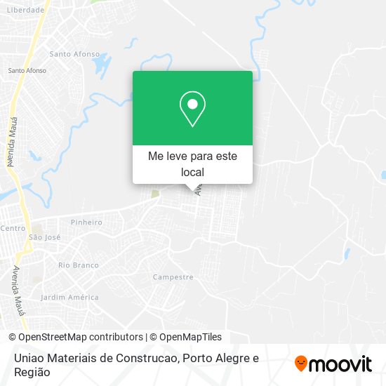 Uniao Materiais de Construcao mapa