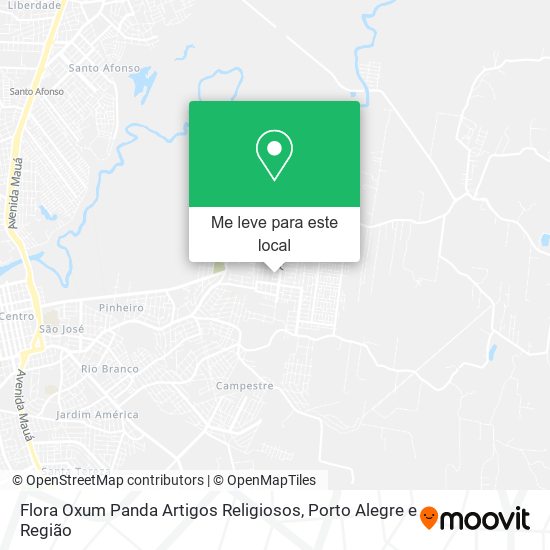 Flora Oxum Panda Artigos Religiosos mapa