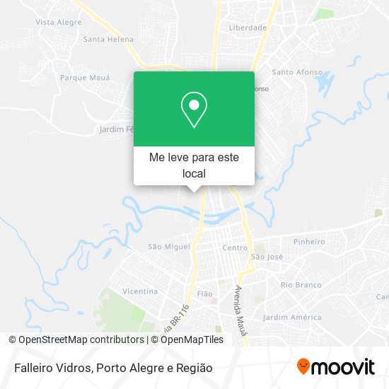 Falleiro Vidros mapa