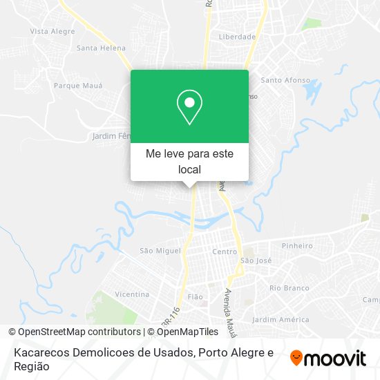 Kacarecos Demolicoes de Usados mapa