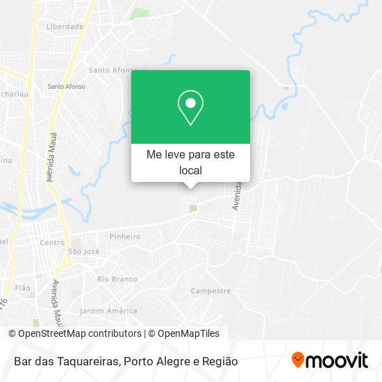 Bar das Taquareiras mapa