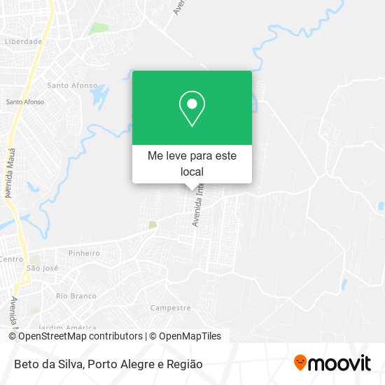 Beto da Silva mapa