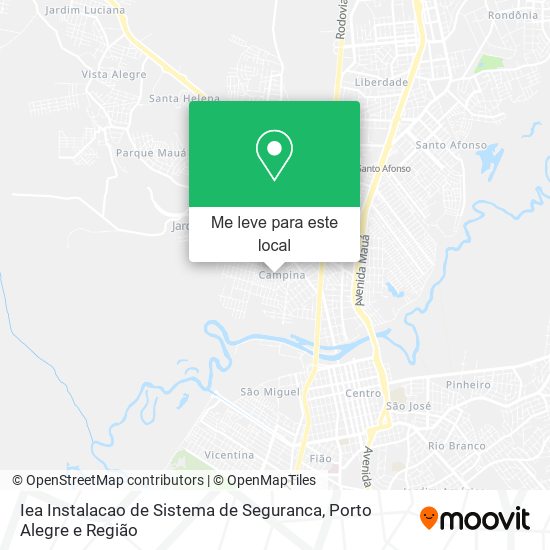 Iea Instalacao de Sistema de Seguranca mapa