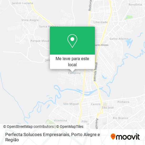 Perfecta Solucoes Empresariais mapa