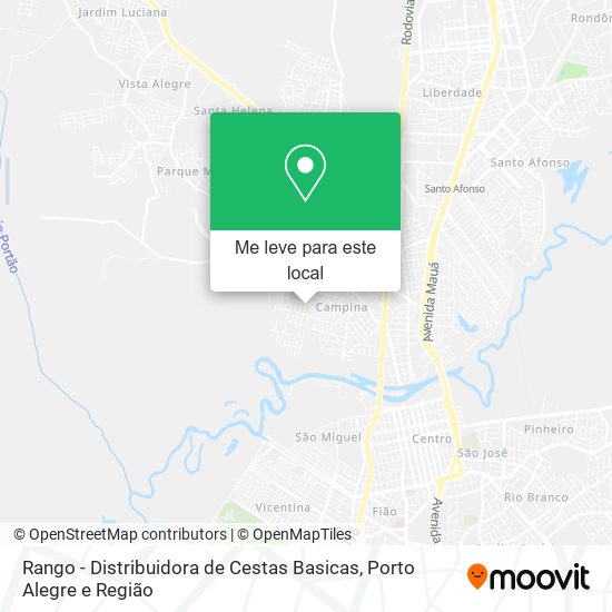 Rango - Distribuidora de Cestas Basicas mapa