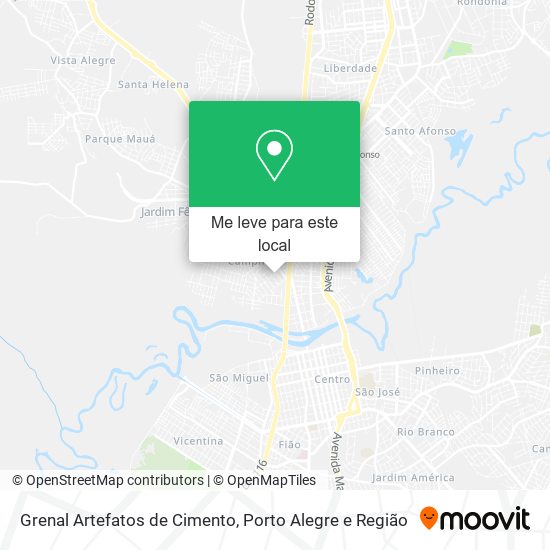 Grenal Artefatos de Cimento mapa