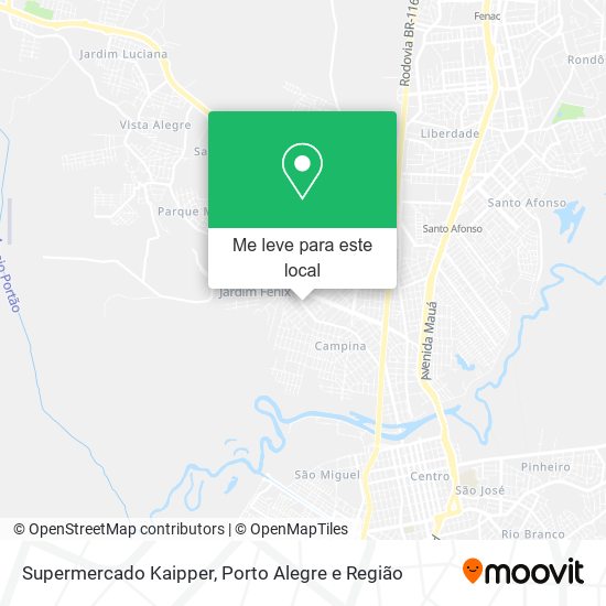 Supermercado Kaipper mapa