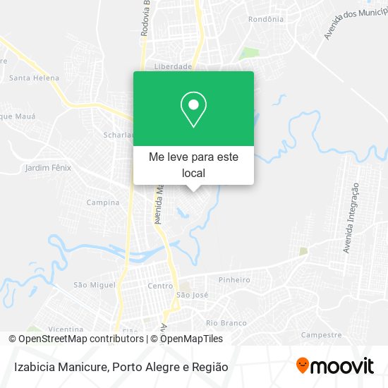 Izabicia Manicure mapa