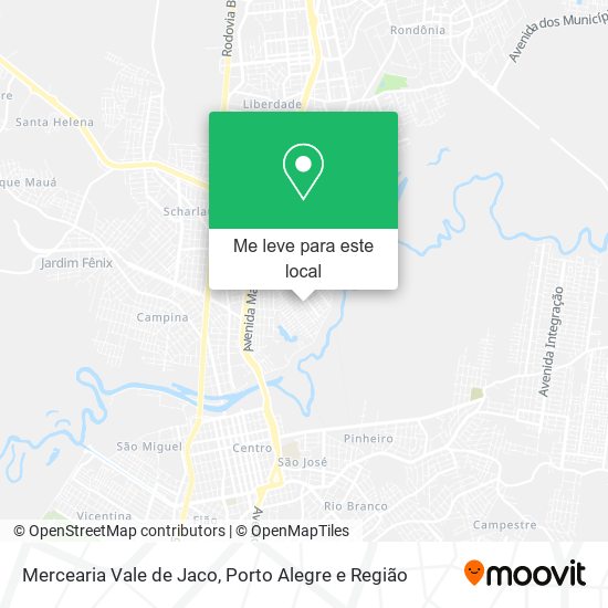 Mercearia Vale de Jaco mapa