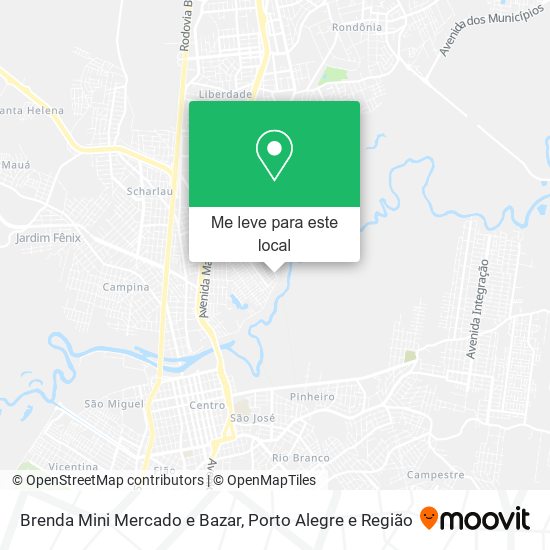 Brenda Mini Mercado e Bazar mapa