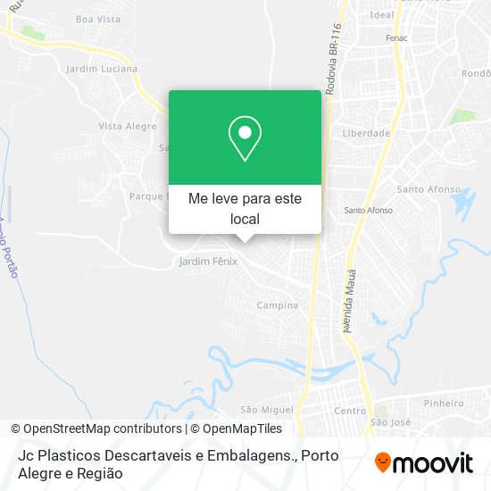 Jc Plasticos Descartaveis e Embalagens. mapa