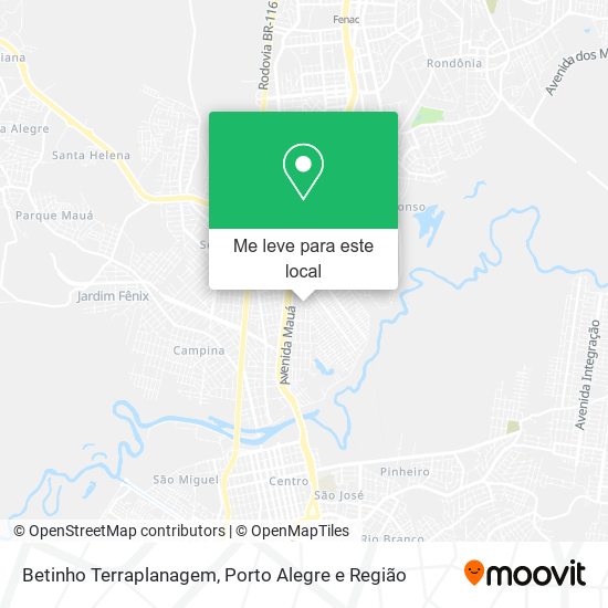 Betinho Terraplanagem mapa