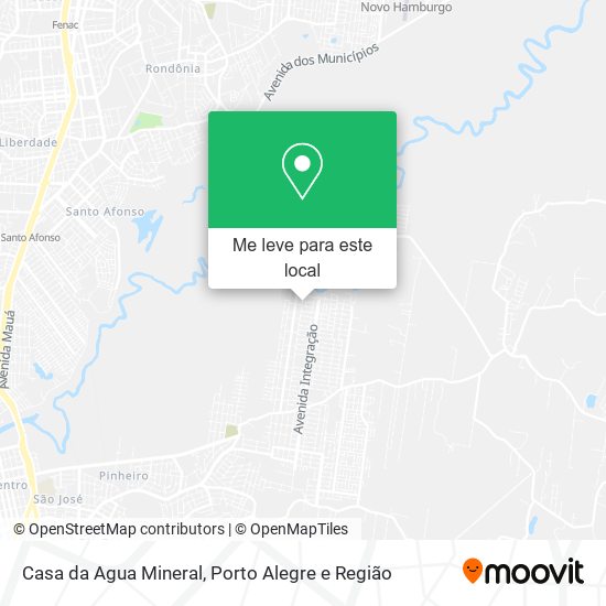 Casa da Agua Mineral mapa